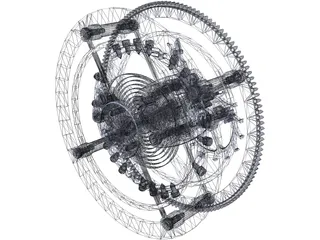 Tourbillon 3D Model preview