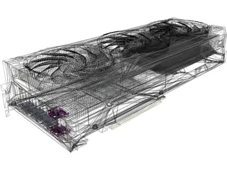 ASUS TUF GeForce RTX 5070 Ti 3D Model preview