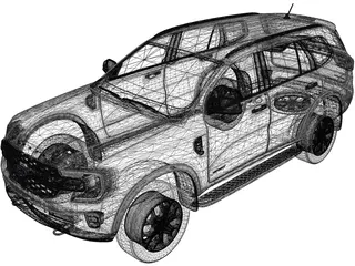 Ford Everest Sport (2023) 3D Model preview
