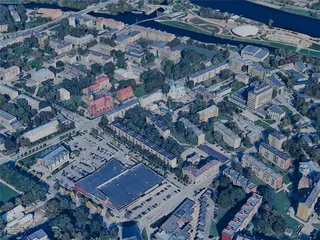 Jelgava City, Latvia (2023) 3D Model preview