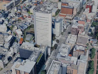 Kanazawa City, Japan (2024) 3D Model preview