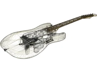 Fender YJM Nylon Stratocaster (1996) 3D Model preview