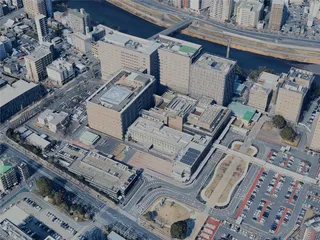Kumamoto City, Japan (2025) 3D Model preview
