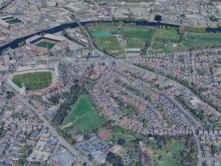 Nottingham City, UK (2025) 3D Model preview