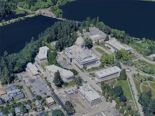 Olympia City, WA, USA (2024) 3D Model preview