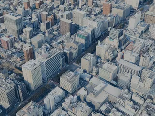 Takamatsu City, Japan (2025) 3D Model preview
