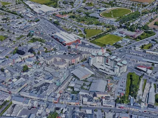 Tralee City, Ireland (2023) 3D Model preview