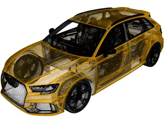 Audi RS3 Sportback (2018) 3D Model preview