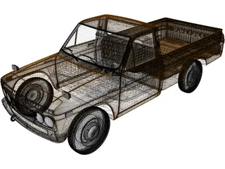 Toyota Hilux (1968) 3D Model preview
