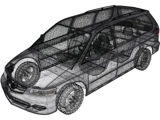 Honda Odyssey (2001) 3D Model preview