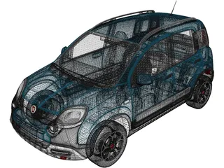 Fiat Panda Cross (2021) 3D Model preview