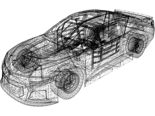 Nascar Chevy SS 3D Model preview