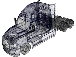 Frieghtliner Cascadia (2020) 3D Model preview