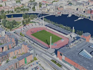 Tampere City, Finland (2023) 3D Model preview