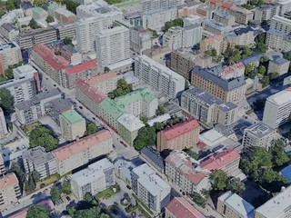 Turku City, Finland (2023) 3D Model preview