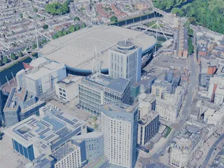 Cardiff City, UK (2025) 3D Model preview
