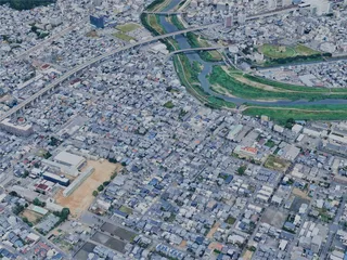 Fukui City, Japan (2025) 3D Model preview