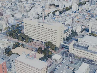 Himeji City, Japan (2025) 3D Model preview