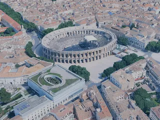 Nimes City, France (2024) 3D Model preview