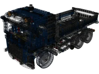 Lego Technic Truck 3D Model preview
