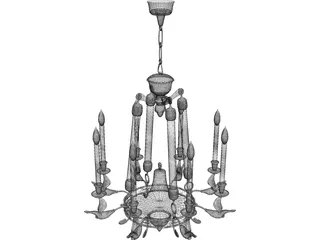 Chandelier 3D Model preview