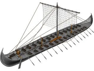 Gokstad 3D Model preview