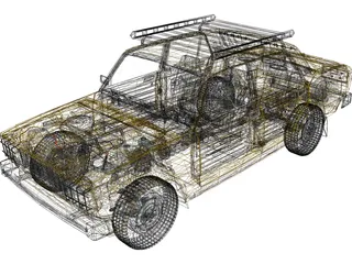 Vaz 2105 3D Model preview