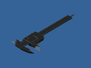 Mitutoyo Digital Caliper PCB-4 3D Model preview