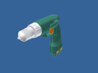 Cordless Drill 3D Model preview