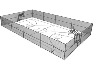 Basketball Area 3D Model preview
