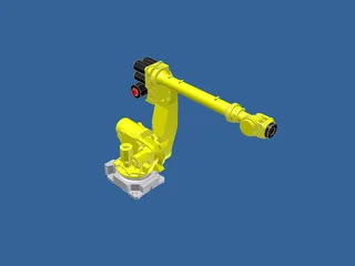 Fanuc R-2000iB125L Robot Arm 3D Model preview