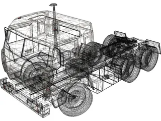 KAMAZ 3D Model preview