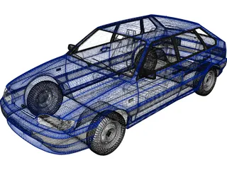 VAZ 2114 3D Model preview