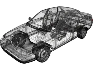 VAZ 2110 3D Model preview