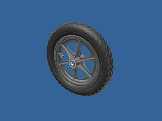Wheel 12 Inch 3D Model preview