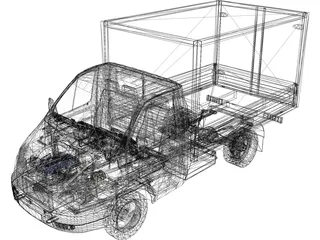 Gaz 3302-14 Gazel 3D Model preview