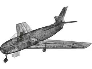 F-86 Sabre 3D Model preview
