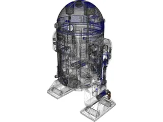 Star Wars R2D2 3D Model preview