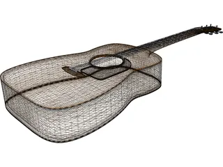 Guitar 3D Model preview