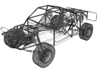 Champ Truck Chassis 3D Model preview