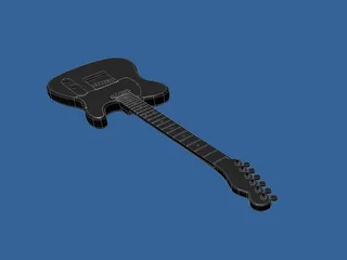 Guitar Electric 3D Model preview