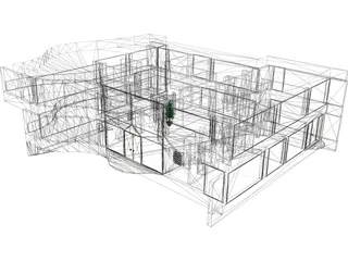 Hamilton House 3D Model preview