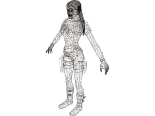 Lara Croft 3D Model preview