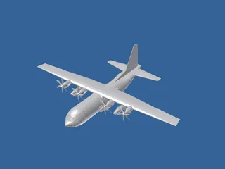 Lockheed C-130 Hercules 3D Model preview