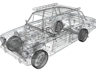 VAZ 21012 3D Model preview