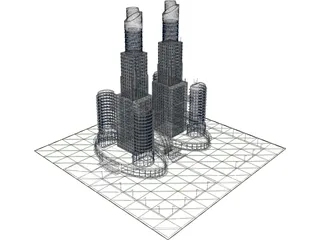 Mega Trade Center 3D Model preview