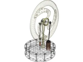 Sterling Engine 3D Model preview