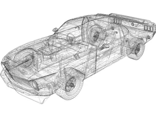 Ford Mustang Boss 302 3D Model preview