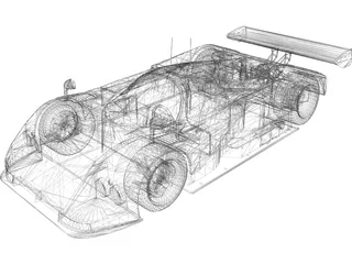 Mazda 787B 3D Model preview