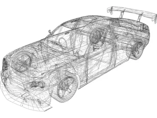 Dodge Charger-SRT-8 Mopar Drift 3D Model preview